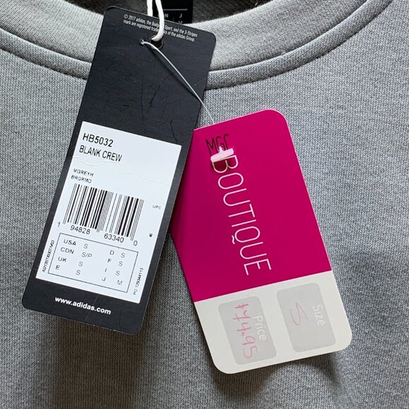 Adidas Gray Pullover Sweater Size Small NWT - Picture 3 of 8